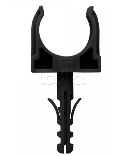 Крепеж-клипса с дюбелем черная д32 в малой упаковке (10шт/450шт уп/кор) Промрукав (PR13.0306) в Рыбинске Держатели, клипсы, скобы Pintop.ru