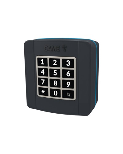 Проводная накладная кодонаборная клавиатура Came 806SL-0280 - SELT1BDG, подключаемая к шине CXN, 12 кнопок, синяя подсветка, RAL7024 в Рыбинске Запчасти для шлагбаумов и автоматики Pintop.ru
