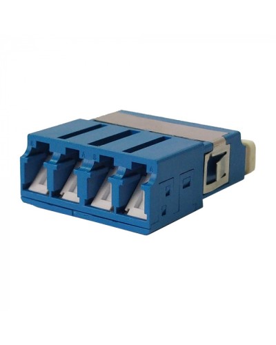 Адаптер оптический LC SM, со шторкой, корпус SC, квадро LANMASTER (LAN-4LCS/SH-AM-SM) в Рыбинске Проходные адаптеры и розетки оптические Pintop.ru