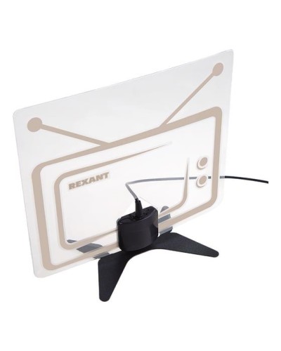 Антенна комнатная «Активная» для цифрового телевидения DVB-T2, Ag-717 REXANT 34-0717 в Рыбинске Системы видеонаблюдения Pintop.ru