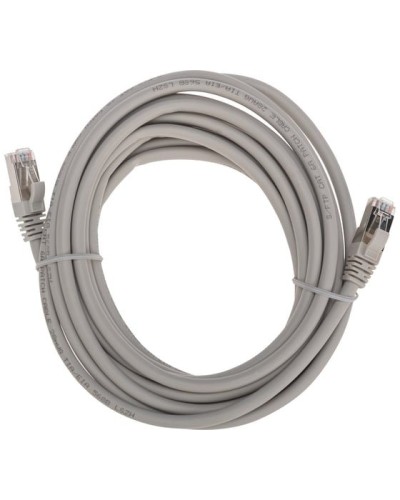 Патч-корд S/FTP, CAT 6A (10G), RJ45-RJ45, 28AWG, LSZH, серый, 5м REXANT 02-0390-5 в Рыбинске Патчкорды (медные) Pintop.ru