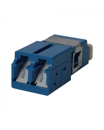 Адаптер оптический LC OM3, со шторкой, корпус SC, дуплексный LANMASTER (LAN-2LCS/SH-AM-OM3) в Рыбинске Коннекторы ВО Pintop.ru