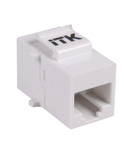 Проходной адаптер кат.5E UTP, RJ45-RJ45, тип Keystone Jack ITK CS7-1C5EU в Рыбинске Проходные адаптеры RJ-45 и разветвители Pintop.ru