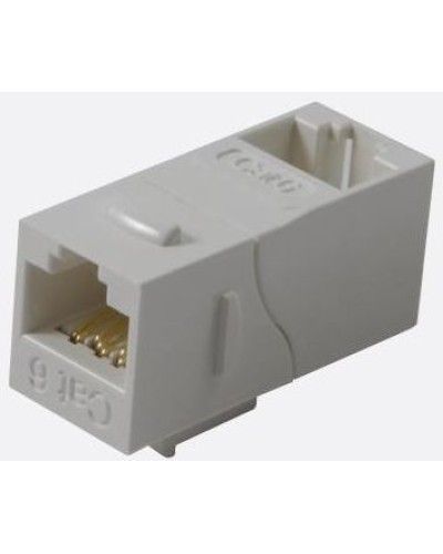 Повторитель портов RJ-45, неэкранированный, 90 градусов, кат.6, формата Keystone, белый LANMASTER LAN-KCP45U6/90-WH в Рыбинске Проходные адаптеры Pintop.ru