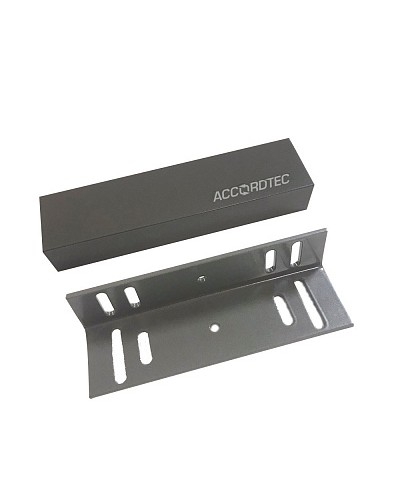 Электромагнитный влагозащищенный замок премиум-класса AccordTec ML-200K Premium Grey с уголком в Рыбинске Электромагнитные замки Pintop.ru