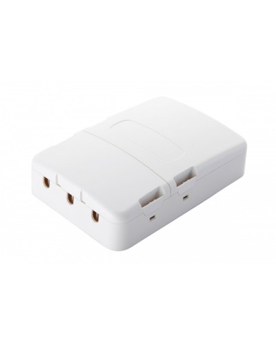 Настенная коробка 3-портовая, 2 секции, белый Eurolan (12B-13-33WT) в Рыбинске Розетки компьютерные и телефонные Pintop.ru