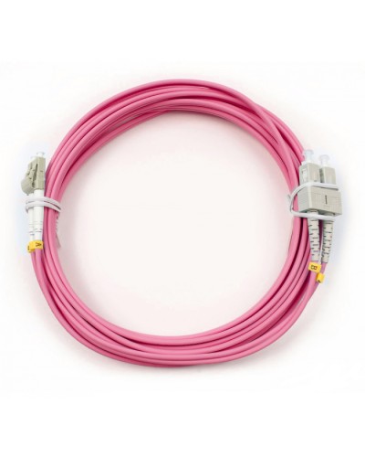 Шнур оптический duplex LC-SC 50/125 mm OM4 5м LSZH Cabeus FOP-50-OM4-LC-SC-5m в Рыбинске Патч-корды оптические Pintop.ru