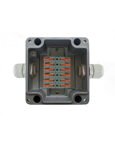 Металлическая коробка соединительная МКС 2ВК Wago «МОРОЗ»с датчиком вскрытия корпуса (тампером), IP66/IP68 Магнито-Контакт в Рыбинске Распределительные коробки Pintop.ru