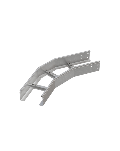 Угол лестничный горизонтальный 45 гр. 100х700х1,5 мм HD N КМ-профиль (LGL45-100-700-1.5 HD N) в Рыбинске Аксессуары для лотков Pintop.ru