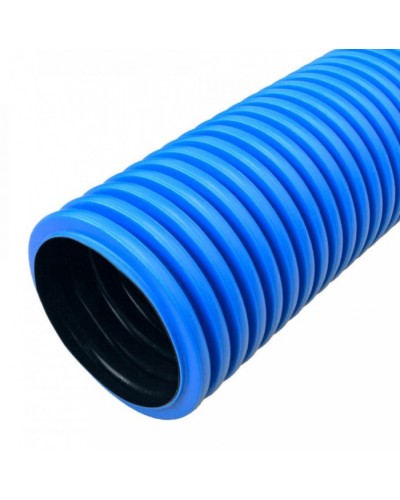 Труба гофрированная двустенная ПНД жесткая тип 450 (SN8) синяя д160 5,7м (22,8м/уп) Промрукав (PR15.0213) в Рыбинске Труба гофрированная Pintop.ru