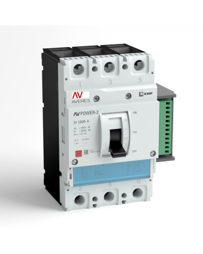 Автоматический выключатель AV POWER-5/3 1600А 70kA ETU6.0 EKF AVERES (mccb-53-1600M-6.0-av) в Рыбинске Электротехническое оборудование Pintop.ru