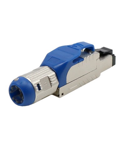 Разъем полевой оконцовки RJ-45 8P8C Hyperline PLUE-8P8C-S-C8-SH-BL в Рыбинске Коннекторы и разъемы Pintop.ru