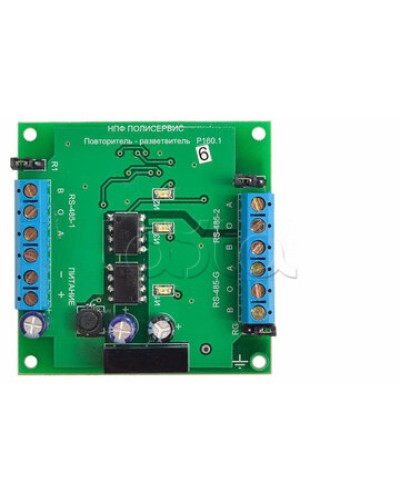 Модуль повторителя-разветвителя Полисервис RS-485/RS-485 в Рыбинске Модули сопряжения Pintop.ru