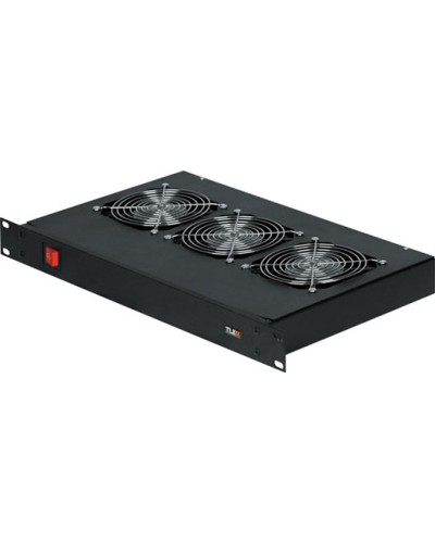 Полка вентиляторная 1U TLK TLK-VP3-GY в Рыбинске Полки для шкафов и стоек Pintop.ru