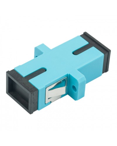 Адаптер оптический проходной SC-SC, OM3, симплекс (simplex), бирюзовый Datarex DR-540023 в Рыбинске Коммутационные изделия Pintop.ru