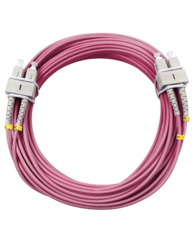 Шнур оптический duplex SC-SC 50/125 mm OM4 10м LSZH Cabeus FOP-50-OM4-SC-SC-10m в Рыбинске Патч-корды оптические Pintop.ru