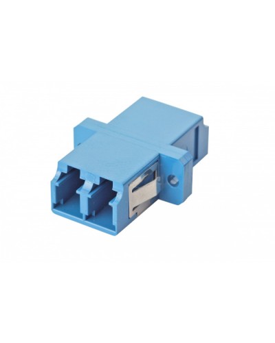 Оптический адаптер OS2, дуплекс LC, с фланцами, синий Eurolan (36A-S2-2L-02BU) в Рыбинске Проходные адаптеры и розетки оптические Pintop.ru
