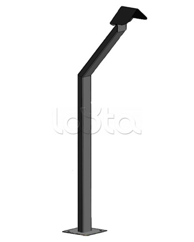 Стойка кнопки выхода Аякс наклонная исп.00 (на асфальт), черная Магнито-контакт в Рыбинске Дополнительное оборудование для ОПС Pintop.ru