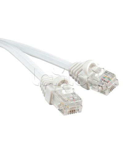 Патч-корд 6p4c телефонный, 3 м, белый Cabeus PC-TEL-RJ12-3m в Рыбинске Патчкорды (медные) Pintop.ru