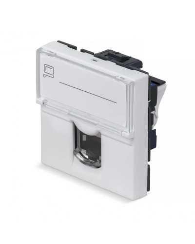 Модуль Keystone Jack RJ-45(8P8C), 180 градусов, категория 6 Cabeus (KJ-RJ45-Cat.6-180T-FP-L-45) в Рыбинске Модули Keystone Pintop.ru