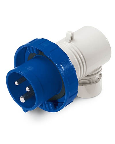 Вилка кабельная угловая IP67 16А 2P+E 230В DKC DIS2261633 в Рыбинске Аксессуары для стоек и шкафов Pintop.ru