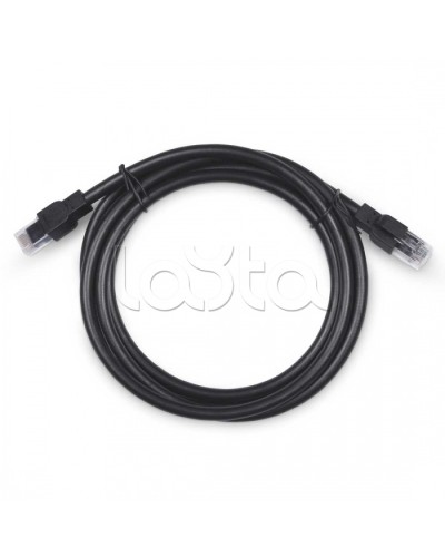 Патч-корд U/UTP, категория 6a, 2xRJ45/8p8c, неэкран. армир. гофр. стальной лентой, черный, РЕ, внешний, 3м Cabeus PC-ARM-UTP-RJ45-Cat.6a-3m-PE в Рыбинске Патчкорды (медные) Pintop.ru