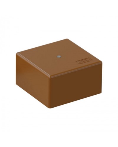 SD3 Коробка распределительная для о/п, для монтажного пистолета 75x75x40мм, (корич.) Экопласт (72932B) в Рыбинске Распределительные коробки Pintop.ru