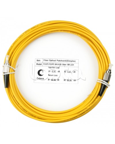 Шнур оптический simplex FC-FC 9/125 SM 15 м LSZH Cabeus FOP(s)-9-FC-FC-15M в Рыбинске Патч-корды оптические Pintop.ru
