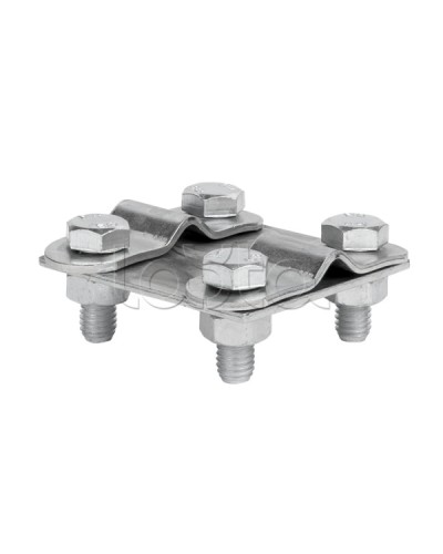 Зажим контрольный прут-прут (пластина 57х57мм) HZ EKF PROxima (lp-55611) в Рыбинске Аксессуары для кабель-канала Pintop.ru