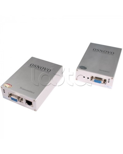 Комплект для передачи VGA и аудиосигнала по витой паре, до 50 м OSNOVO TA-V/1+RA-V/1 в Рыбинске Видеоусилители, Модуляторы, Делители Pintop.ru