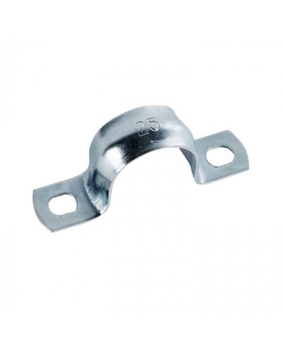 Скоба оцинк. с двумя отверстиями, для трубы D25мм (5шт) Экопласт (43625-5) - Скоба оцинкованная с двумя отверстиями, для трубы D25мм (5шт) Экопласт в Рыбинске Держатели, клипсы, скобы Pintop.ru