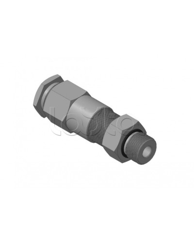 Кабельный ввод для бронированного кабеля с двойным уплотнением, резьбой G1/2, внешним диаметром кабеля D=8-12 мм и проходным диаметром кабеля d=4-8 мм Спектрон КВБ-12/8-2У-М-G1/2 в Рыбинске Аксессуары для кабель-канала Pintop.ru