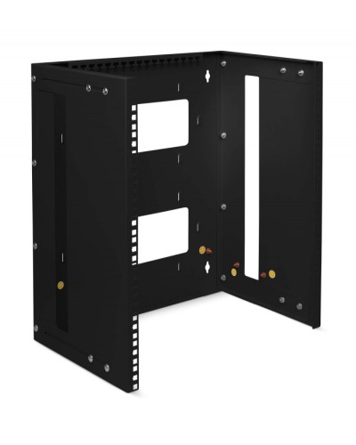 Кронштейн настенный 19 12U, цвет черный Cabeus NC-12U-BK в Рыбинске Аксессуары для стоек и шкафов Pintop.ru