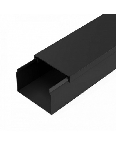 Кабель-канал черный 2-й замок в п/э 60х40 мм (18 м/уп) Промрукав (PR03.0217) в Рыбинске Огнестойкие кабельные линии Pintop.ru