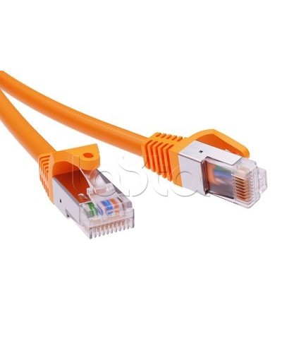 Патч-корд экранированный CAT6A F/UTP 4х2, LSZH, оранжевый, 0.5м DKC RN6AFU4505OR в Рыбинске Патчкорды (медные) Pintop.ru