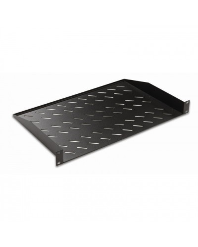 Полка консольная 19, 1U глубина 250мм, нагрузка до 25 кг, чер. Datarex DR-411111 в Рыбинске Полки для шкафов и стоек Pintop.ru