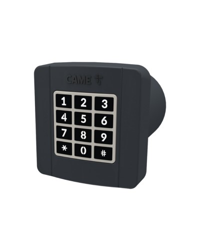 Проводная встраиваемая кодонаборная клавиатура Came 806SL-0290 - SELT2BDG, подключаемая к шине CXN, 12 кнопок, синяя подсветка, RAL7024 в Рыбинске Запчасти для шлагбаумов и автоматики Pintop.ru