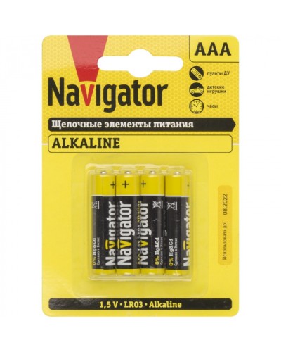 Элемент питания Navigator 61 462 NBT-NPE-LR03-BP4 в Рыбинске Электротехническое оборудование Pintop.ru