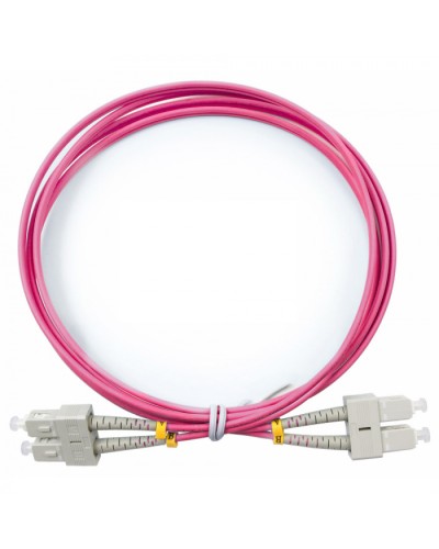 Шнур оптический duplex SC-SC 50/125 mm OM4 2м LSZH Cabeus FOP-50-OM4-SC-SC-2m в Рыбинске Патч-корды оптические Pintop.ru