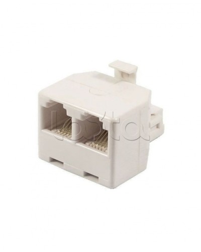 Двойник телефонный (штекер - 2 гнезда) 6P-4C (50шт/уп) REXANT 03-0031 в Рыбинске Коннекторы Pintop.ru