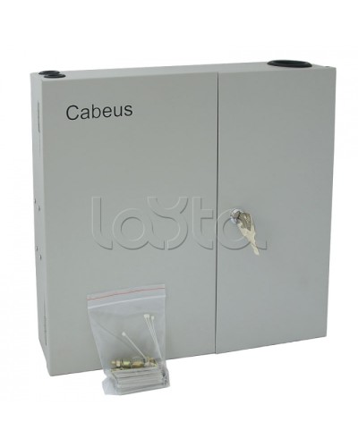 Бокс оптический настенный 19 на 16 SC/2xLC портов Cabeus FO-WL-16SC-K в Рыбинске Кросс оптический Pintop.ru