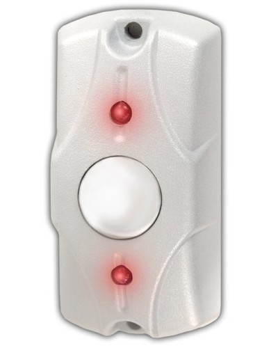 Олевс ЦИКЛОП Кнопка выхода серебристый металлик в Рыбинске Электромагнитные замки Pintop.ru