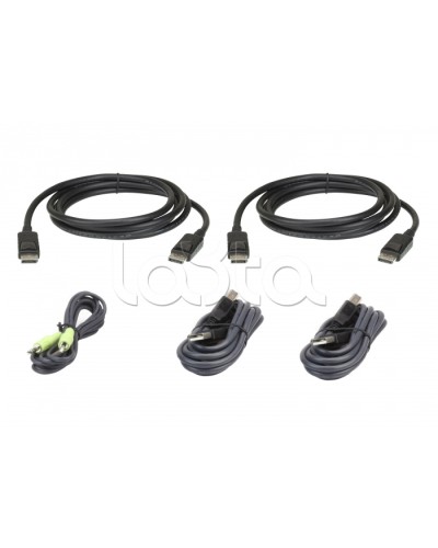 Комплект кабелей USB, DisplayPort, Dual Display для защищенного KVM-переключателя (1.8м) ATEN 2L-7D02UDPX5 в Рыбинске Видеоусилители, Модуляторы, Делители Pintop.ru
