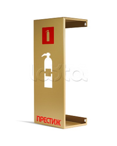 Подставка настенная под огнетушитель ПРЕСТИЖ золото ПОЖТЕХНИКА в Рыбинске Аксессуары для огнетушителей Pintop.ru