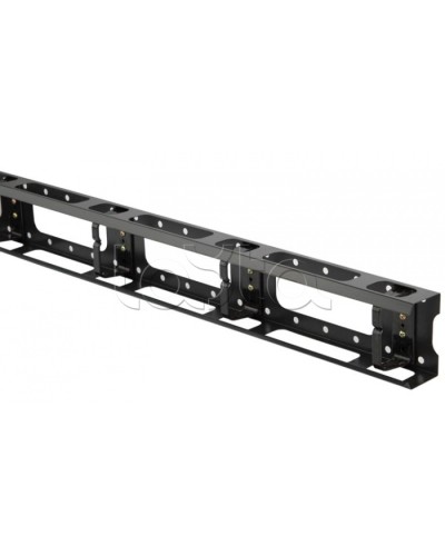 Организатор кабельный металлический вертикальный 32U, черный Hyperline CMV-32U-ML в Рыбинске Аксессуары для кабель-канала Pintop.ru