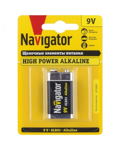 Элемент питания Navigator 94 756 NBT-NE-6LR61-BP1 в Рыбинске Электротехническое оборудование Pintop.ru