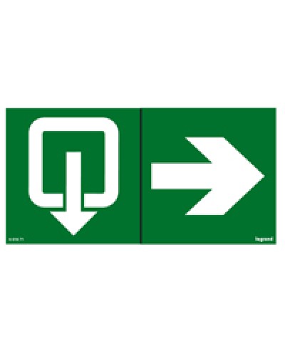 Пиктограмма 100х200 эвакуация стрелка Legrand 661671 в Рыбинске Дополнительное оборудование для ОПС Pintop.ru