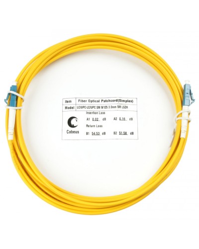 Шнур оптический simplex LC-LC 9/125 SM 10 м LSZH Cabeus FOP(s)-9-LC-LC-10M в Рыбинске Патч-корды оптические Pintop.ru