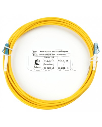Шнур оптический simplex LC-LC 9/125 sm 25м LSZH Cabeus FOP(s)-9-LC-LC-25m в Рыбинске Патч-корды оптические Pintop.ru