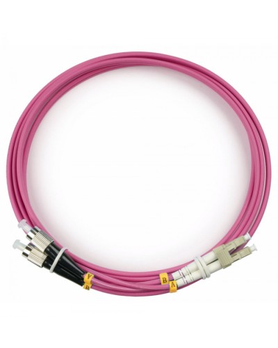 Шнур оптический duplex LC-FC 50/125 mm OM4 2м LSZH Cabeus FOP-50-OM4-LC-FC-2m в Рыбинске Патч-корды оптические Pintop.ru